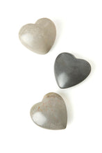 Load image into Gallery viewer, Natural Gray Soapstone Hearts

