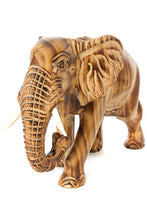 Load image into Gallery viewer, Kenyan Jacaranda Wood Jumbo Elephant- Trunk Down
