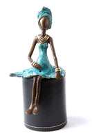 Load image into Gallery viewer, Bronze Expectant Mother Sculpture
