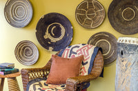 Load image into Gallery viewer, Antique Zambian Makenge Wedding Basket with Corn Husk Repairs
