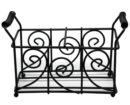 Load image into Gallery viewer, Black Metal Caddy for 2 - Swirl

