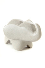 Load image into Gallery viewer, Dove Gray Soapstone Cherub Elephant
