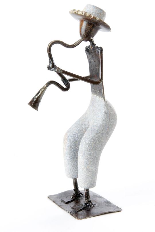 Zimbabwean Stone & Metal Trumpeter